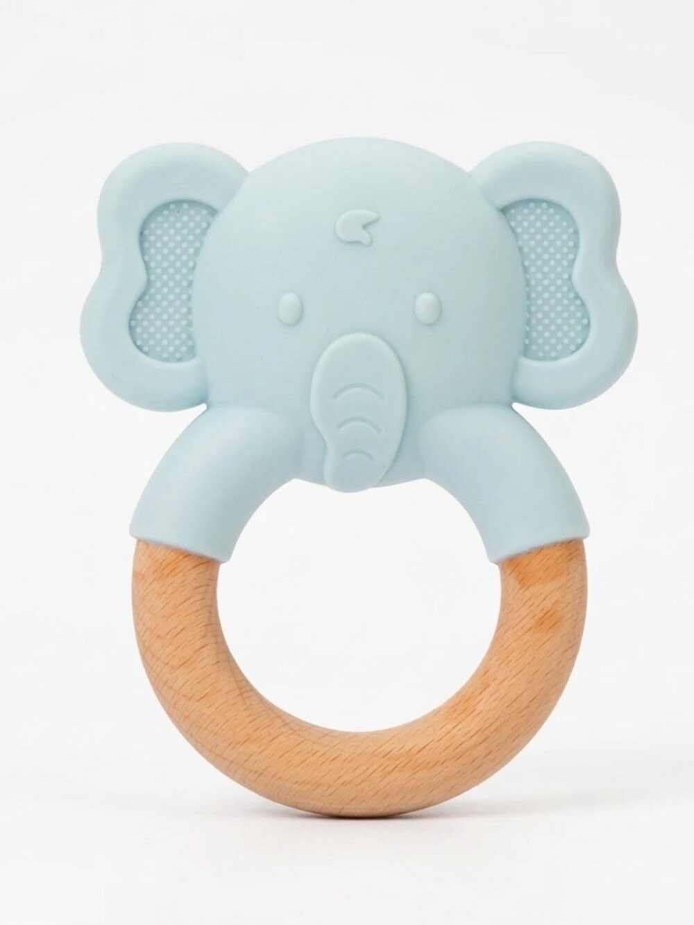 Wooden Elephant Baby Teether, Montessori Sensory Toy for Infants - Picture 5 of 11